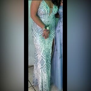 Cachet beaded formal dress